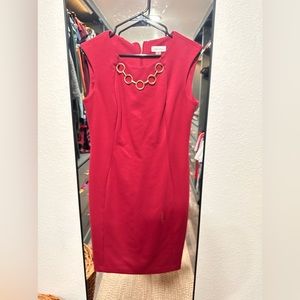 Calvin Klein size 10 cranberry shift dress. Worn once
